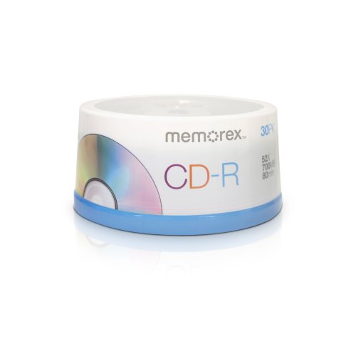 Memorex CD-r 80 Spindle – CD-RW Vierges (CD-R, 700 Mo, 80 Min, boîte de CD)