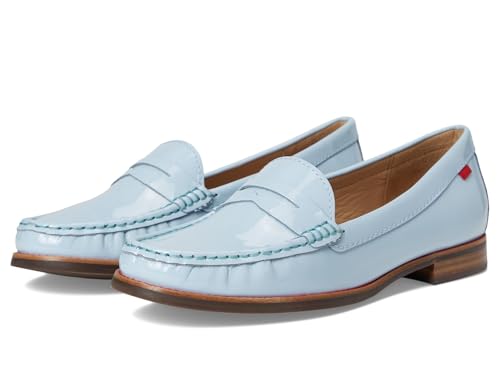 Marc Joseph New York Women's East Village Loafers Baby Blue Soft Patent 9.5 Medium