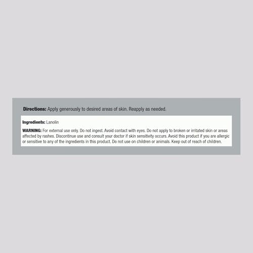 Piping Rock Lanolin Nipple Cream | 7 fl oz | Moisturizing & Soothing Balm for Skin, Face, and Body | Non-GMO, Free of Parabens, SLS & Fragrances