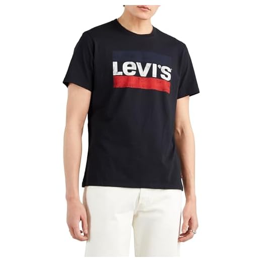 Levi's Graphic Sportswear Logo Camiseta, Negro (Beautiful Black), M para Hombre