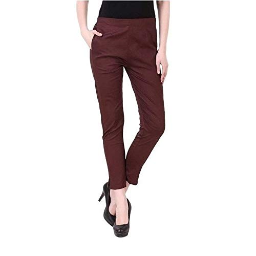 Buy XINSTYLE Lycra Cotton Mix Brown 