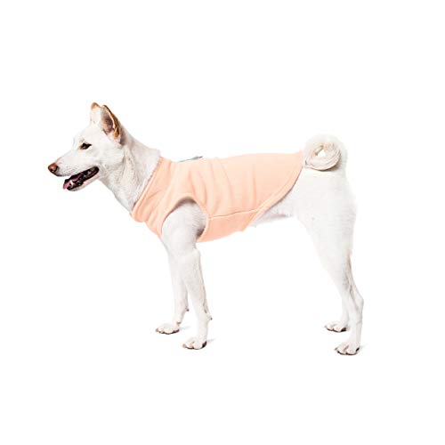 Image of Gooby Fleece Vest Dog Sweater, Lime, Large