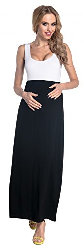 HAPPY MAMA. Donna prémaman Vestito Impero Maxi