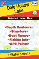 Dale Hollow Lake Fishing Map. (Tennessee Lake Maps, L199)