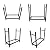 BiggerFire Firewood Rack, 2 FT Firewood Holder Steel Firewood Stand for Logs Stacking Aid, Fire Wood Rack Log Storage for Fireplace Indoor Outdoor