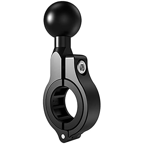 iMESTOU Aluminium 1" Ball Mount Adapter, iMESOTU Ball Base Fits to Handlebar Diameter 0.86"-1"-1.26" or Rear-View Mirror Pole Compatible with Ram Phone Mounts with 1 Inch Ball Sockets Cover
