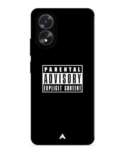 Image of Premium Explicit Case for Oppo A18 Soft-Touch Metal TPU Back Cover, Shockproof, Designer, Aesthetic Mobile Phone Case (Glossy Finish)