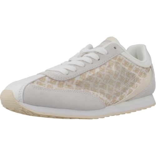 Baskets de luxe Tommy Hilfiger Th Monogram Heritage Runner Ybl 39, finitions premium en bleu