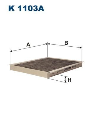 ORIGINAL® Filtron Filter, Innenraumluft Aktivkohle für Fiat BRAVO II STILO