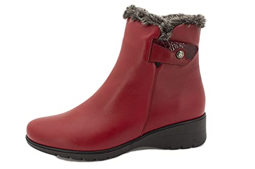 Bottines pour femme PieSanto 215974 confort ancho grand confort cuir rubi 36
