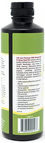Omega Fish + Hemp Seed Oil 16.5 Oz #TOP1