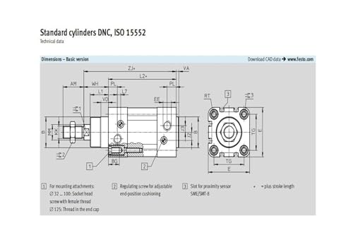 Cylindre pneumatique DNC40 double effet pour résoudre les arrêts machine - 7