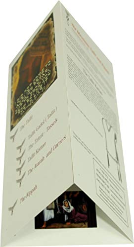 Holy Land Market Unisex Large Tallit Prayer Shawl from Israel - New Covenant English/Hebrew with Case, Dark Blue with Bag, Card and Brochure2