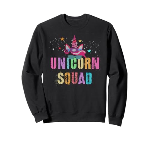 Funny Kinder Teacher Back to School Kids UNICORN SQUAD Sweatshirt