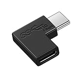 USB Type C 変換 L字(1個) LpoieJun USB3.1 gen2 5A急速充電＋10Gbps高速データ転送 タイプc 変換アダプタ 90度 オス メス USB c コネクター Mac Book Pro、Sam sung Galaxy S8、Nexus 6P 5X、L G G5 V20、Goo gle PixelなどのType Cデバイスに対応