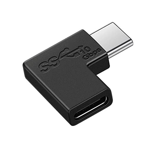 USB Type C 変換 L字 LpoieJun USB3.1 gen2 5A急速充電+10Gbps高速データ転送 タイプc 変換アダプタ 90度 オス メス USB c コネクター Mac Book Pro Sam sung Galaxy S8 Nexus 6P 5X L G G5 V20 Goo gle PixelなどのType Cデバイスに対応