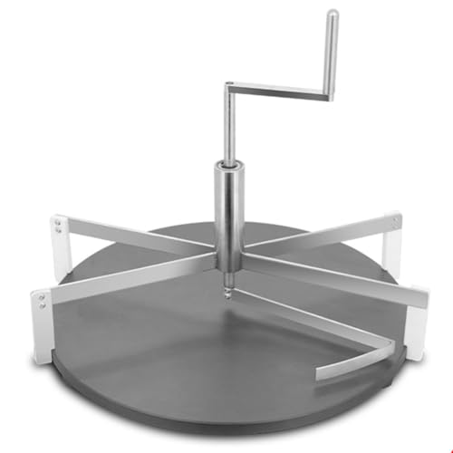 QUTBAG Herramienta esparcidora de Masa para crepé, máquina Manual para Hacer panqueques de Pizza con Mango Giratorio, Herramienta para Hornear en la Cocina casera para panaderos y Uso doméstico
