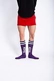 Eivy Cheerleader Underknee Wool Socks Merino Funktionssocken Skisocken Snowboardsocken, Grape, 36-38