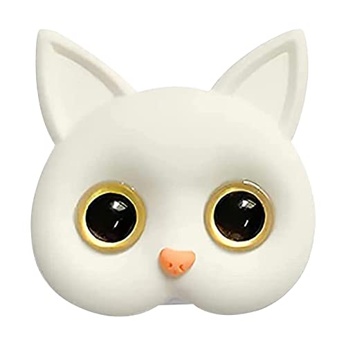 xiaoguozi Support de poignée de téléphone Mignon, Support de poignée de téléphone Portable en Forme de Chaton 3D Cover