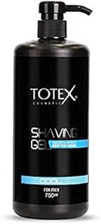 Totex Cool Shaving Shave Gel For Men & Woman - Smooth Clear Transparent Quick Dry Protects Sensitive Skin - Bikini Line Shaving Gel 750ml