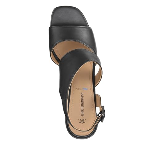 Johnston & Murphy Women’s Everly Asymmetrical Slide Sandals, 2.5” Slip On Heels for Women, Women’s Heeled Sandals2
