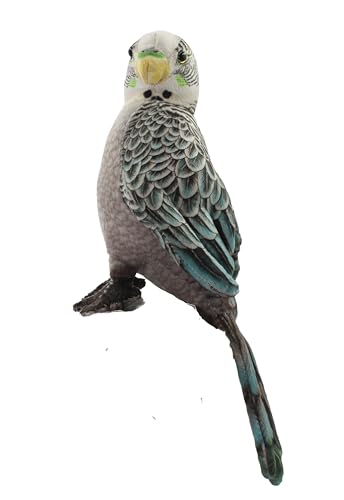 Image of Tickles Cute Parrot Soft Stuffed Plush Bird Toy for Kids Boys & Girls Birthday Gifts (Size: 30 cm Color: Grey & Blue)
