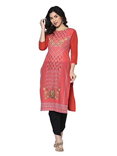 Image of Avah Women's Crepe Regular Kurta