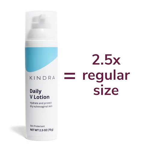 Kindra Loção hidratante Daily V XL – FSA HSA – Creme vaginal elegível para secura vaginal e desconfo