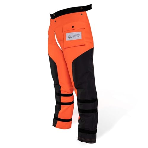 ZELARMAN Chainsaw Chaps 8-layer Protective Apron Wrap Adjustable Chainsaw Pants/Chap for Loggers Forest Workers Class A