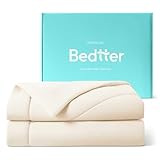 Bedtter® Luxe Cooling Comforter Full/Queen, Cooling Blanket for Hot Sleepers, Q-Max0.46 Sorona and Tencel Filling, Double-Sided Cold Breathable Lightweight Blanket, 90'x90', Ivory