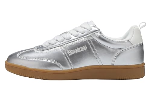 KangaROOS Damskie buty sportowe K-SN Bug, srebrne/białe, rozmiar 37 EU, srebrno-biały, 37 eu