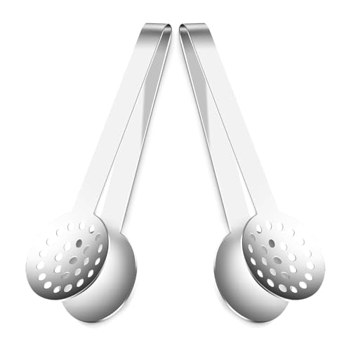 Stainless Steel Tea Bag Squeezer Set - Efficient Tea Extraction Tool - Perfect for Loose Leaf and Bagged Tea - Burn-Free Handling