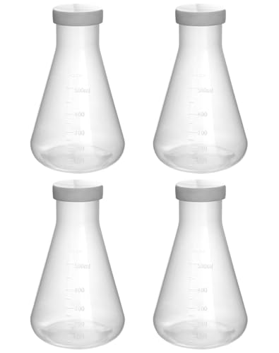Flasques Erlenmeyer col étroit QWORK autoclavables pour vos mélanges de chimie