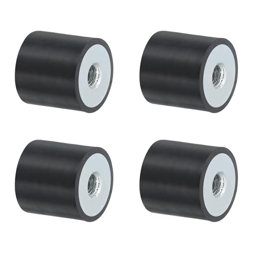 QUARKZMAN 4 Stück 20 x 20mm M6 Gummidämpfer, Multi-Typ-Gummipuffer,Schwingungsdämpfer für Motorraum und Luftkompressoren