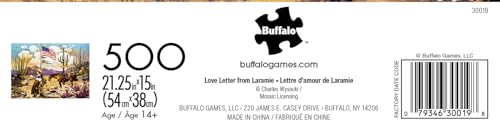 Buffalo Games - Charles Wysocki Love Letter - Rompecabezas de 500 Piezas para Adultos | Silver Select, Acabado Metalizado, Tamaño Terminado 21.25 x 15 pulgadas, Incluye Póster, Cartón Reciclado, Caja para Regalo, Arte para Enmarcar miniatura 5