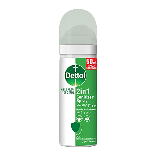 Dettol 2 in 1 Sanitizer Spray with Aloe Vera Extracts 50ml