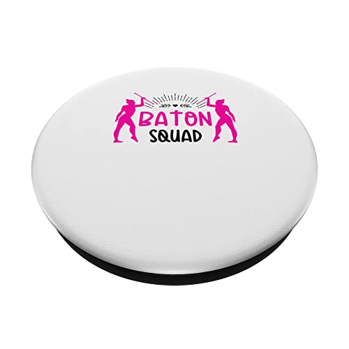 Majorette Twirler Baton Twirling PopSockets Swappable PopGrip, Black - Image 2