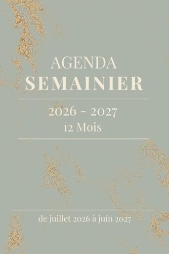 agenda semainier 2026 2027: A5 12 mois de juillet 2026 a juin 2027 carnet organisateur de Bureau professionnel, planificateur pe