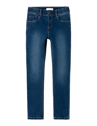 Jeans Name It NKFSALLI con forro polar interior que protege a las niñas del frío