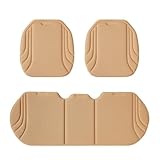 Cojín de Asiento Coche para Toyota Rav4 RAV 4 Hybrid Limited Prime se 2002-2025, Transpirable de Fibra de Alga & Látex, Alfombrilla Refrigerante Antideslizante Verano,Beige