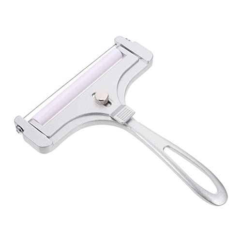 MAGICLULU 1 Pc Taglio di Formaggio Raclette Pela Formaggio Raschietto per Formaggio Trita Formaggio Grattugia Casalinga Affettatrice da Cucina Taglia Formaggio a Filo Lega di Zinco Silver