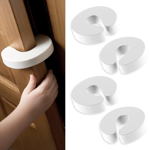 4 Stück Tür-Fingerklemmschutz,Schaumstoff-Türstopper für die Oberseite der Tür,babysicherer Türstopper,Türhalter zum Offenhalten der Tür,um Verletzungen durch Fingerklemmung zu vermeiden
