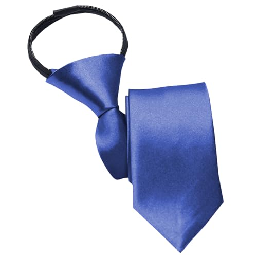 NiceYnn Cravate Enfant Pré-nouée en Satin Zippé Rréglable 38 cm Long pour Garçon Fille...