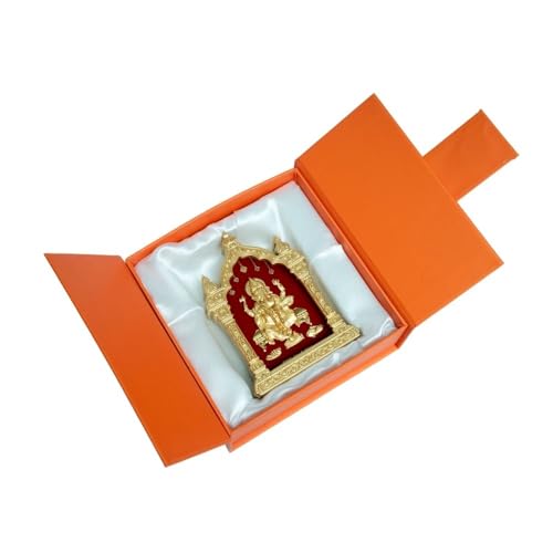 Image of EKA Temple Series Ganesha | Gold Foil Divine Tabel Top | Ganpati Showpiece for Home Temple, Pooja Room & Office Decor | Ideal, Housewarming & Spiritual Gift (8.5cm X 5.5CM X 11.5CM)