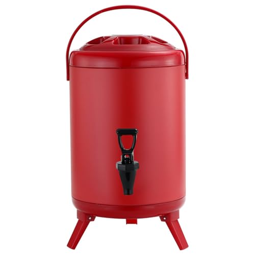Dispensador de bebidas aislado, servidor de bebidas de acero inoxidable de grado alimenticio con espiga para bebidas frías y calientes, apto para uso comercial y doméstico