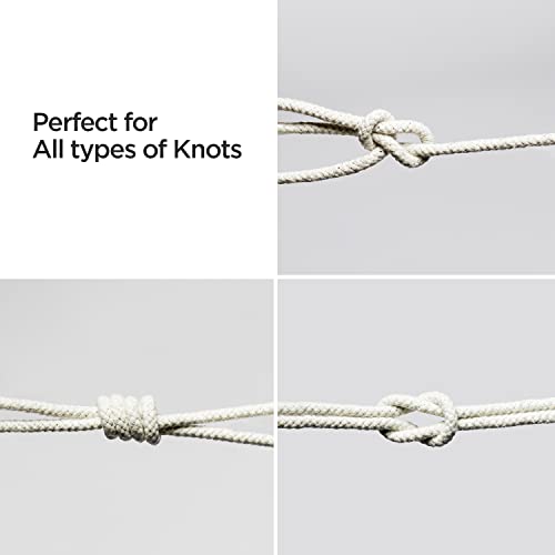 Washing Line Rope Outdoor Clothes Line Laundry Line Outdoors Multipurpose Braided Cotton Soft Rope for Garden Arts and Crafts - Image 4