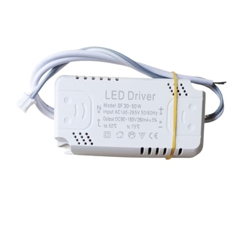 Reactancia electrónica Driver LED 30-50W transformador sin aislamiento AC165-265V 2