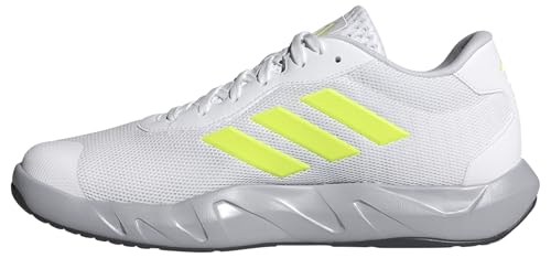 adidas Amplimove Trainer Shoes, Zapatos de Gimnasio y Entrenamiento Hombre, Cloud White/Lucid Lemon/Core Black, 44 2/3 EU