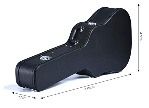 KEPOHK Étui noir de 41″pour guitare acoustique classique Boîte de guitare acoustique de poche personnalisée Étui rigide noir - Les Beatles, Paul McCartney, John Lennon, RIngo Starr, George Harrison KEPOHK Étui noir de 41"pour guitare acoustique classique Boîte de guitare acoustique de poche personnalisée Étui rigide noir – Image 4