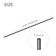 QUARKZMAN Kohlefaserstab, 1,5 mm x 100 mm Kohlefaserstange für RC Flugzeug DIY Basteln Drachen Flügelrohr Quadcopter Arm Reparatur Pack mit 8 Stück